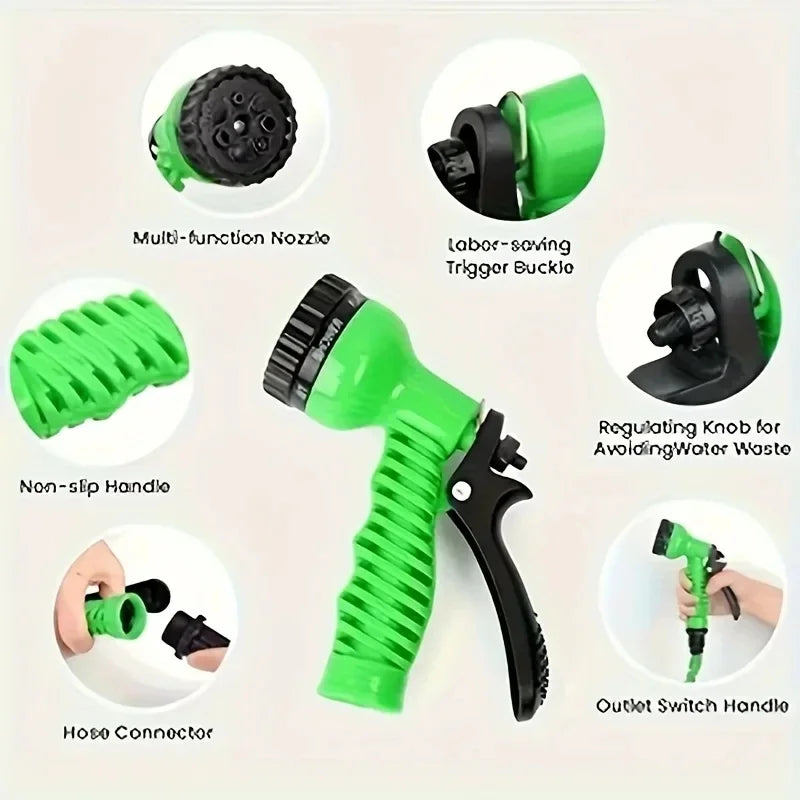 Tuyau d'Arrosage Extensible 15m – Magic Hose Haute Pression avec Pistolet