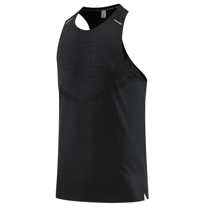 Men Gym Vest Quick-Drying Mesh Breathable Summer Cool Beach Travel Undershirt Basketball Training Fashion Running Tanks
