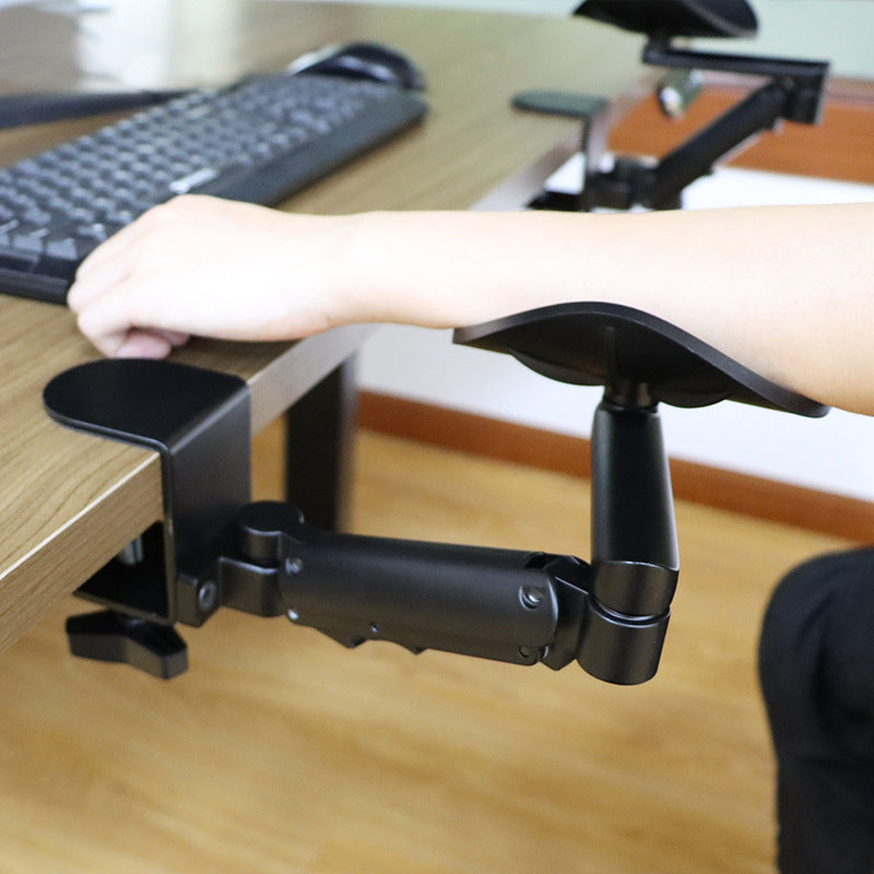 Support d'Accoudoir Réglable pour Bureau – Aluminium Ergonomique, 6 Positions