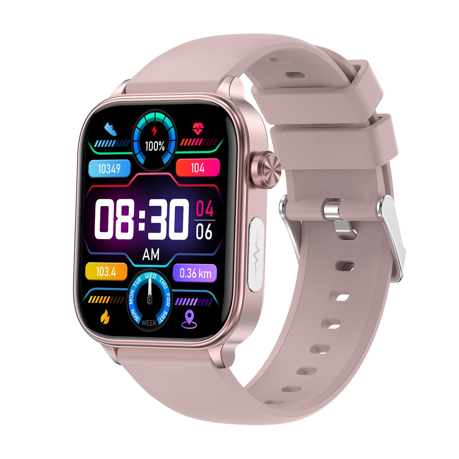Montre Connectée ET570 - Appel Bluetooth, ECG, Glycémie Non-Invasive et Oxygène Sanguin