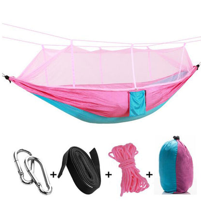 Hamac Camping 2 Personnes Ultraléger avec Moustiquaire – 260x140 cm