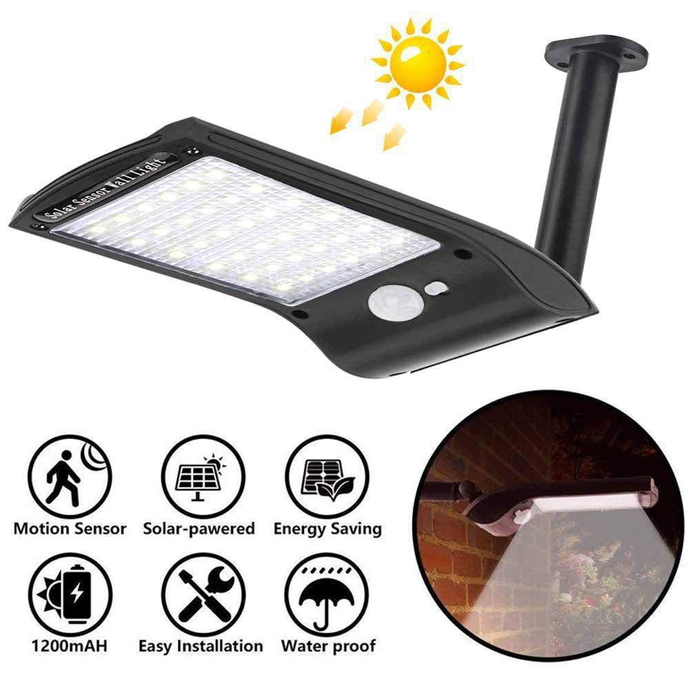 Lampe Solaire 36 LED Rotative – Détecteur de Mouvement | IP65 Étanche