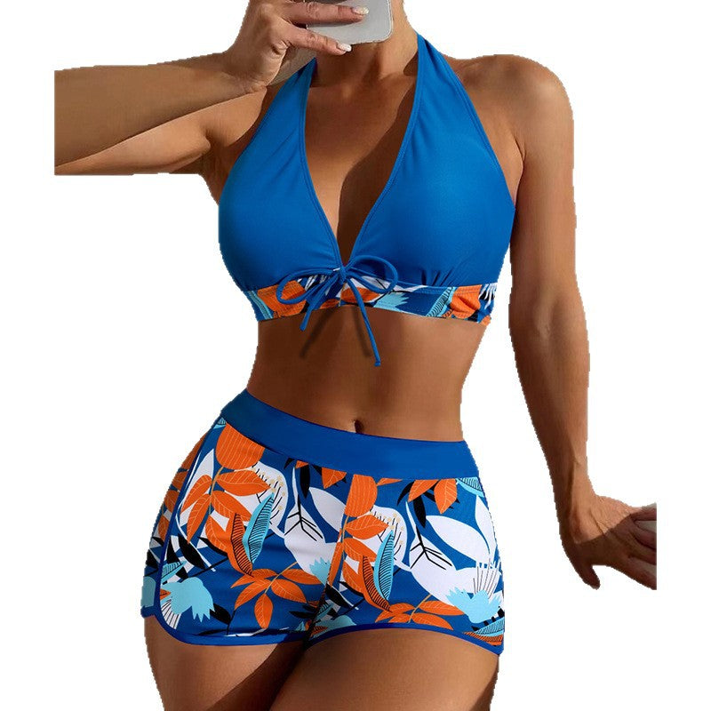 Maillot de Bain Femme Taille Haute Couleur Unie & Imprimé – 21 Coloris, S à 3XL