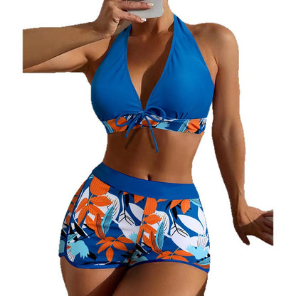 Maillot de Bain Femme Taille Haute Couleur Unie & Imprimé – 21 Coloris, S à 3XL