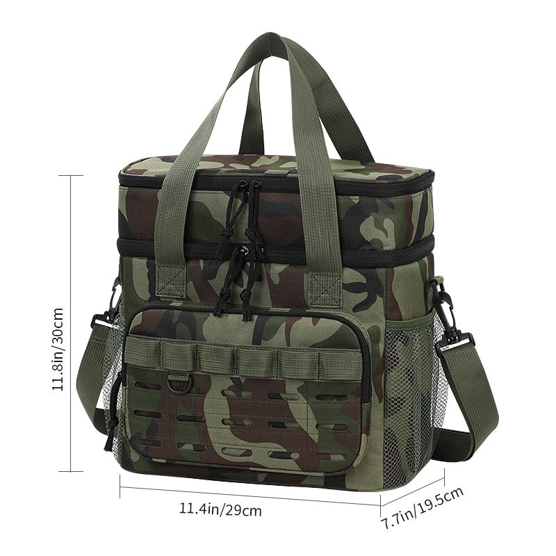 Sac Isotherme Double Couche Camouflage - Grande Capacité pour Pique-nique, Camping et Livraison - APPRO-DISTRI