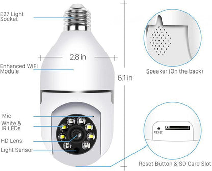 Caméra WiFi Surveillance Intérieure – Vision Nocturne, 2.4G/5G, Full HD 1080p