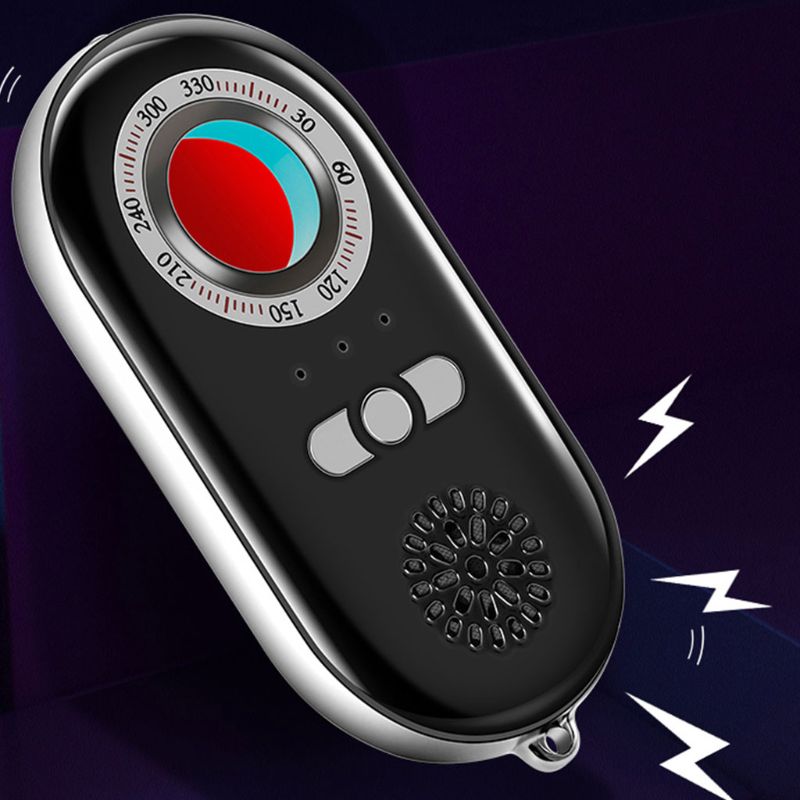 Détecteur de Caméra Cachée Infrarouge 3-en-1 — Anti-Espion, Alarme Personnelle & Lampe LED
