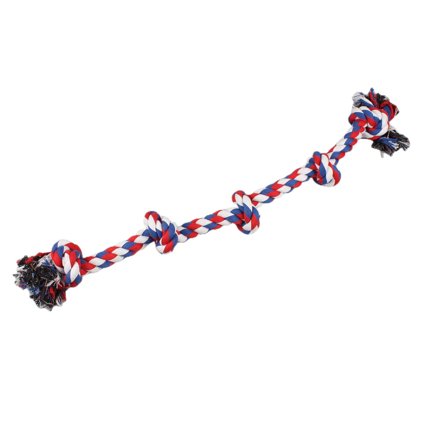 Large Dog Pet Toy Durable Chew Cotton Rope Five-Knot Dog Pet Supplies for Dogs and Cats