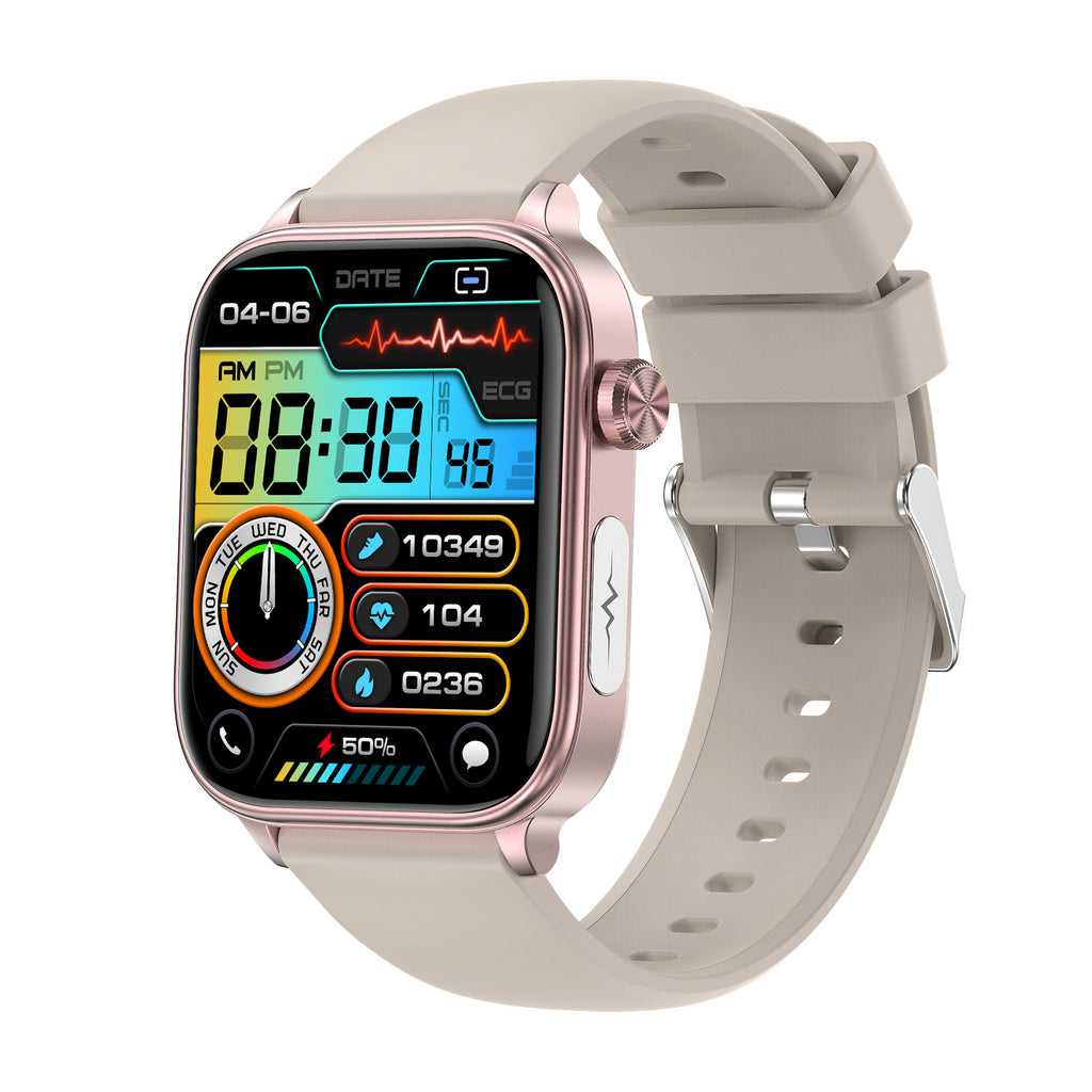 Montre Connectée ET570 - Appel Bluetooth, ECG, Glycémie Non-Invasive et Oxygène Sanguin