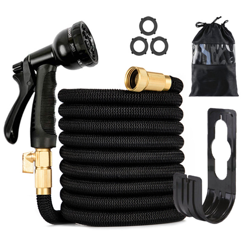 Tuyau d'Arrosage Extensible Anti-Nœuds – 7,5m ou 30m avec Pistolet 8 Jets