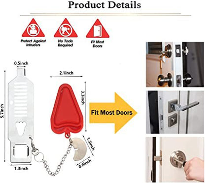 Verrou de Porte Portable Anti-Vol – Sécurité Voyage & Hôtel