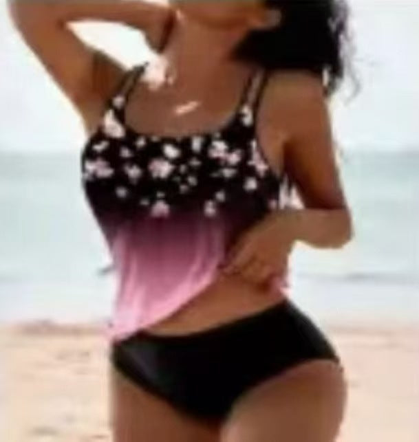 Maillot de Bain Deux Pièces Femme — Bikini Imprimé à Pois Style Rétro