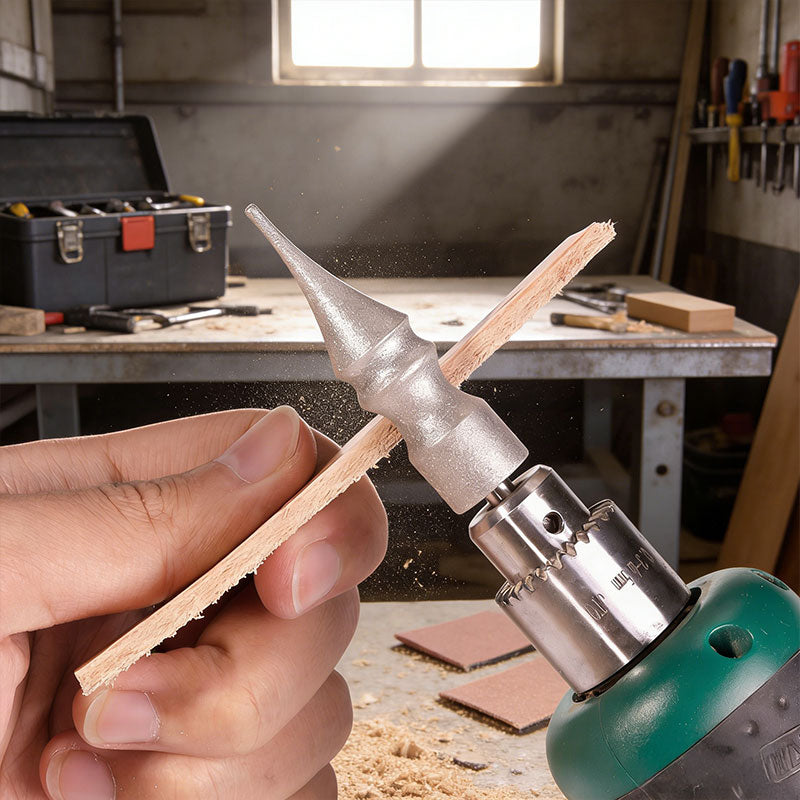 Kit de Polissage Cuir Professionnel - 2 Pièces avec Brosse - Brunissage Bords jusqu'à 11mm