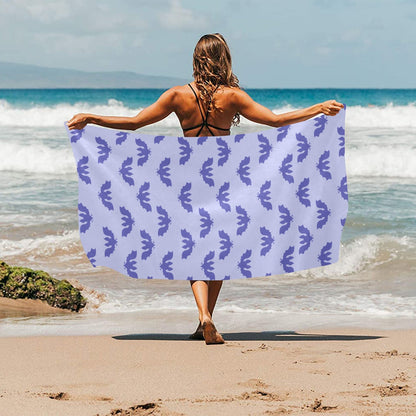 Serviette de Plage Suédée 76x152 cm – Douce, Absorbante & Multifonction