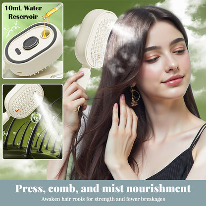 Brosse à cheveux vapeur ionique électrique – Lissage sans résidu