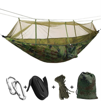 Hamac Camping 2 Personnes Ultraléger avec Moustiquaire – 260x140 cm