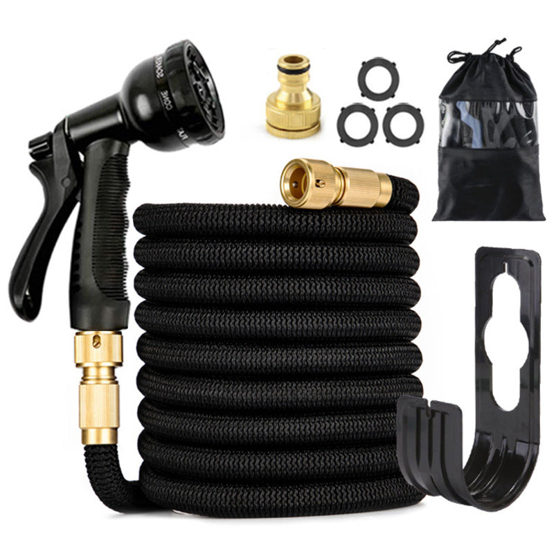 Tuyau d'Arrosage Extensible Anti-Nœuds – 7,5m ou 30m avec Pistolet 8 Jets