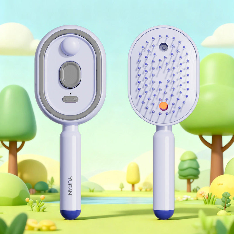 Brosse à cheveux vapeur ionique électrique – Lissage sans résidu