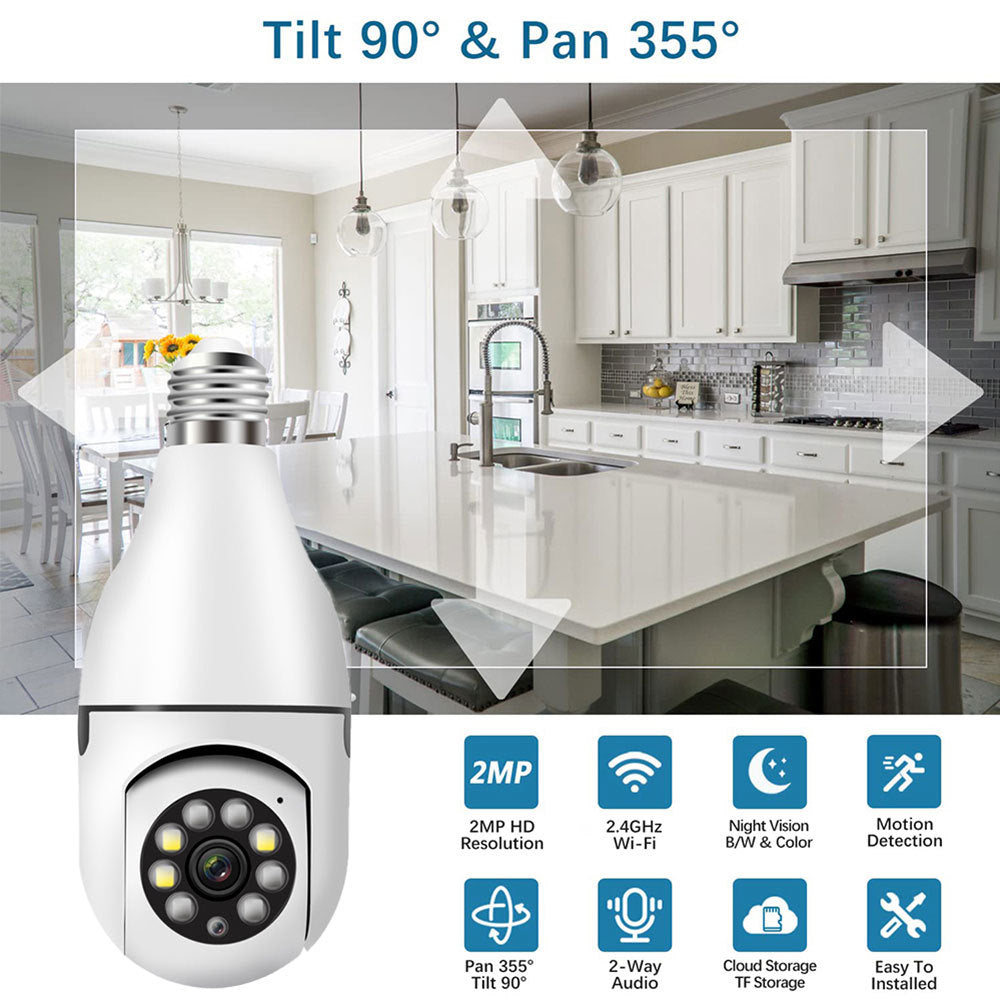 Caméra WiFi Surveillance Intérieure – Vision Nocturne, 2.4G/5G, Full HD 1080p
