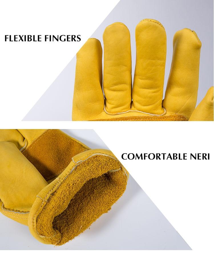 Gants Soudure Cuir Vachette Protection Chaleur - Sécurité Travail Professionnel