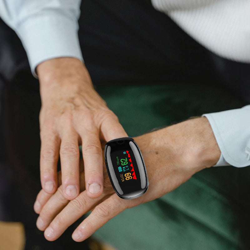 Reusable Lightweight Finger Pulse Oximeter for Outdoor Enthusiasts (Hiking, Skiing, Cycling)