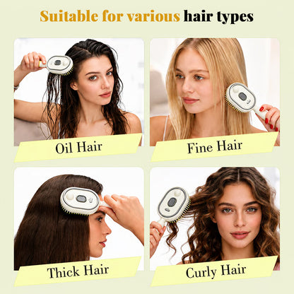 Brosse à cheveux vapeur ionique électrique – Lissage sans résidu