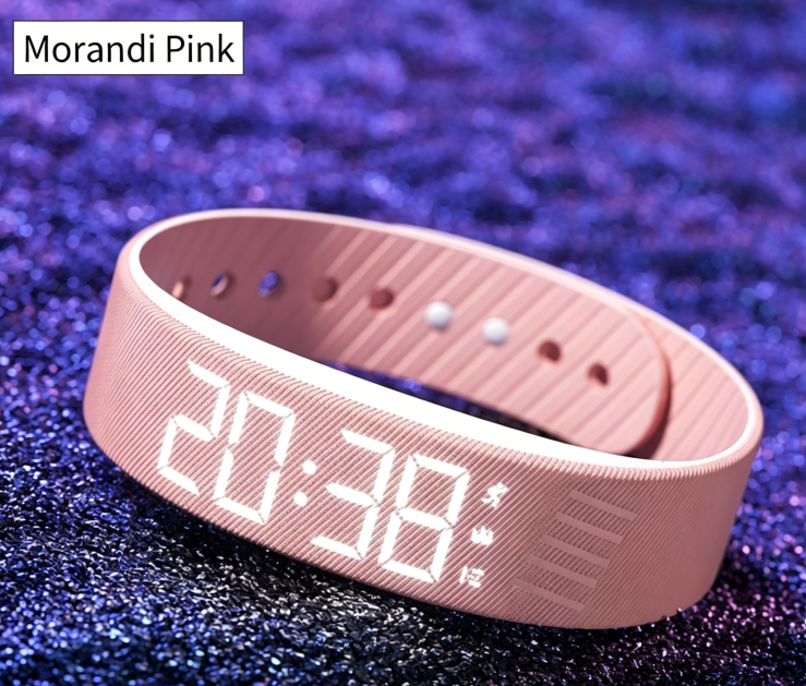 Montre Connectée Sport Femme – Podomètre, Alarme Vibrante, Étanche 30M