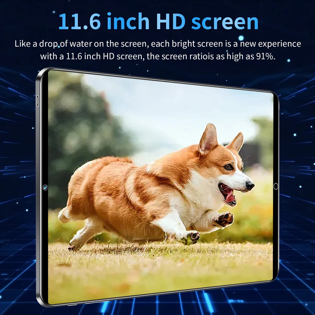 Tablette Android 13 - 10.36" 16GB RAM 1TB ROM, 10 Cœurs, 5G, 12000mAh, Dual SIM