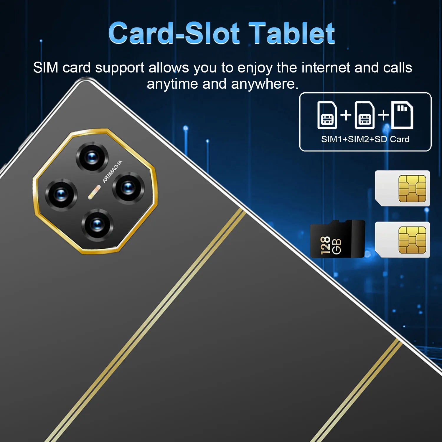 Tablette Android 13 5G 10.36" - 16GB RAM 1TB - Écran 2K - Batterie 20000mAh