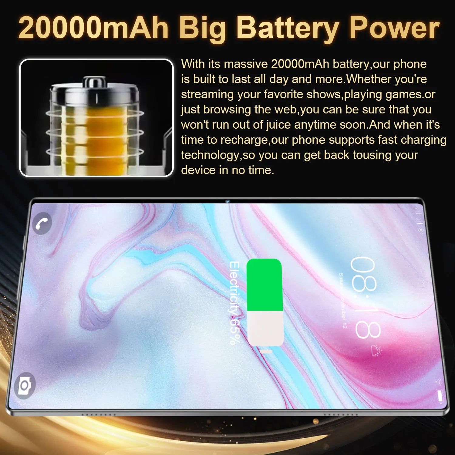 Tablette 300Pro 10,36" Android 14 - Snapdragon 8Gen2 16 Go+1 To 5G