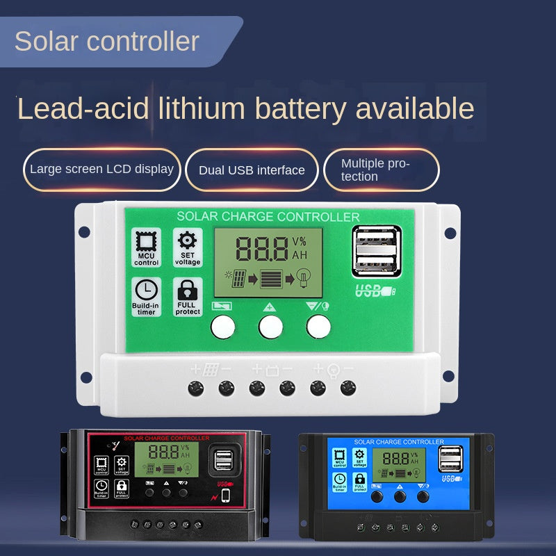 Solar controller fully automatic lead-acid battery 12v24v street lamp intelligent charging and discharging system - APPRO-DISTRI