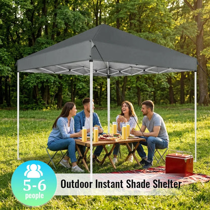 Kiosque Pliant 2x2 m – Tente Pop-Up Instantanée, Toile Oxford 420D UPF 50+, 3 Hauteurs, Sac de Transport