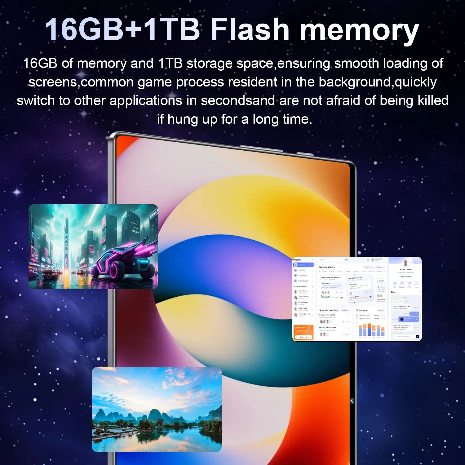 Tablette S10 Pro 10.36" Android 13 - Snapdragon 8Gen2 16GB+1TB 5G Dual SIM