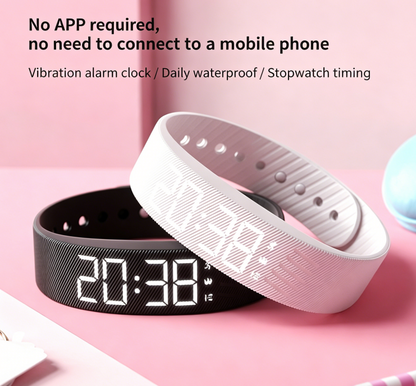 Montre Connectée Sport Femme – Podomètre, Alarme Vibrante, Étanche 30M