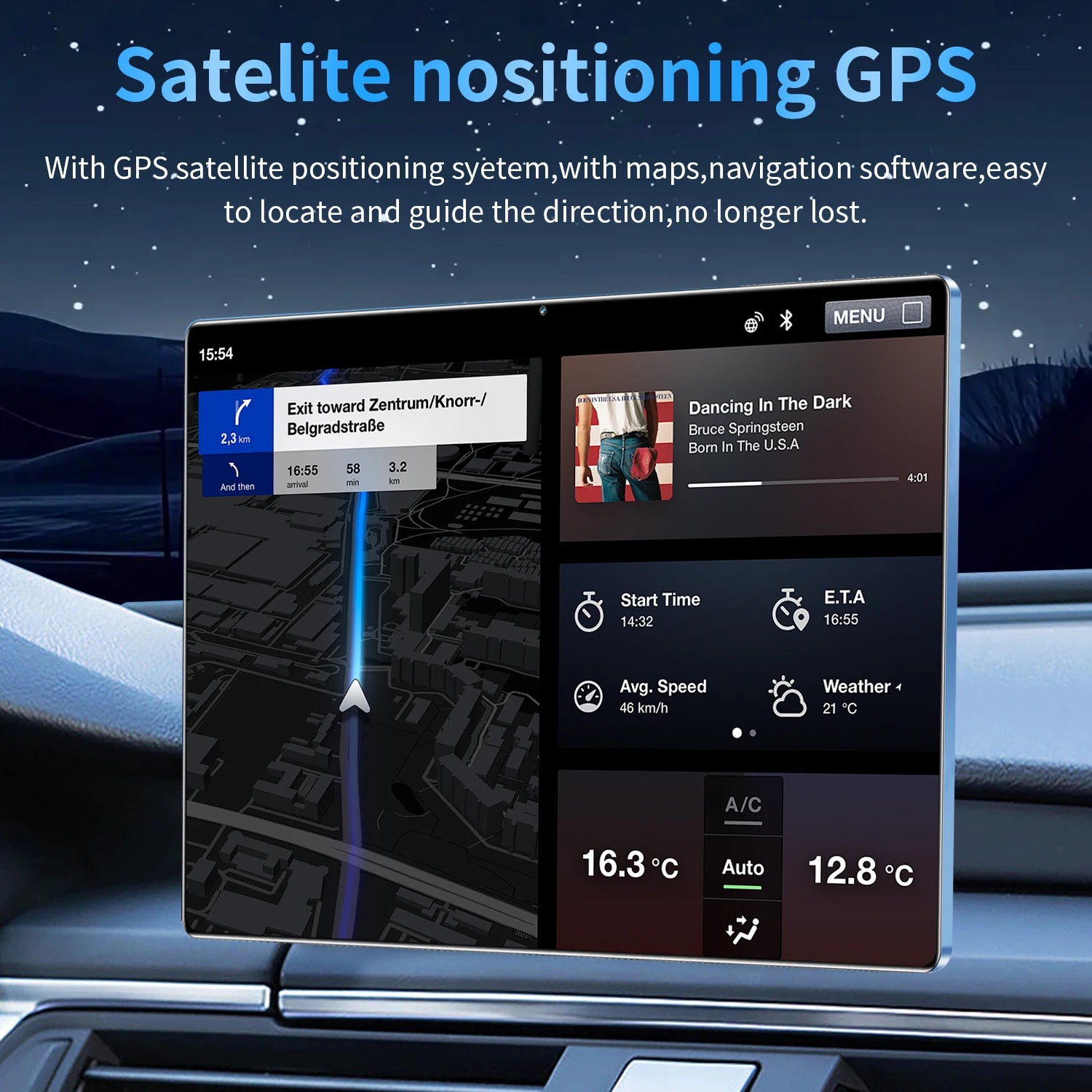 Tablette Android 13 - 10.36" 16GB RAM 1TB ROM, 10 Cœurs, 5G, 12000mAh, Dual SIM