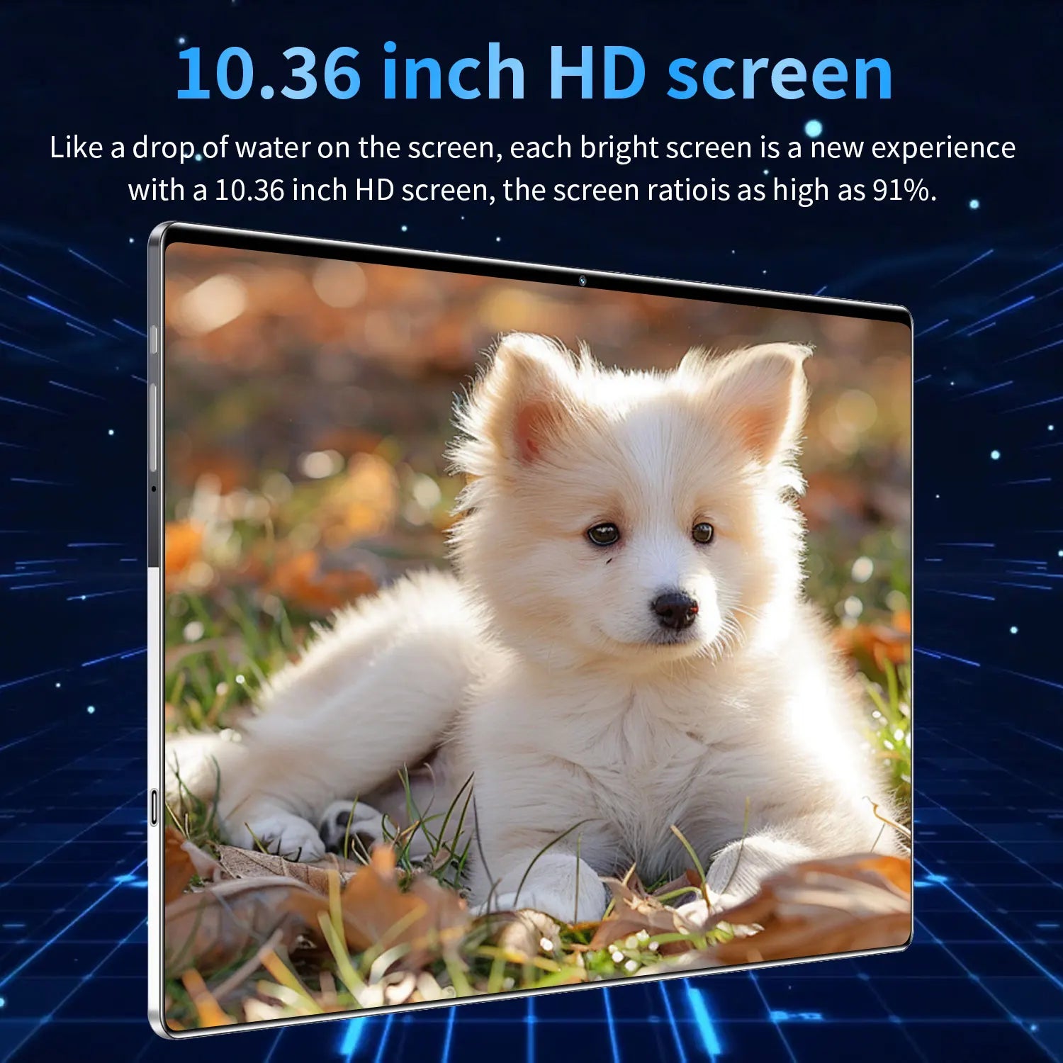 Tablette Android 13 - 10.36" 16GB RAM 1TB ROM, 10 Cœurs, 5G, 12000mAh, Dual SIM