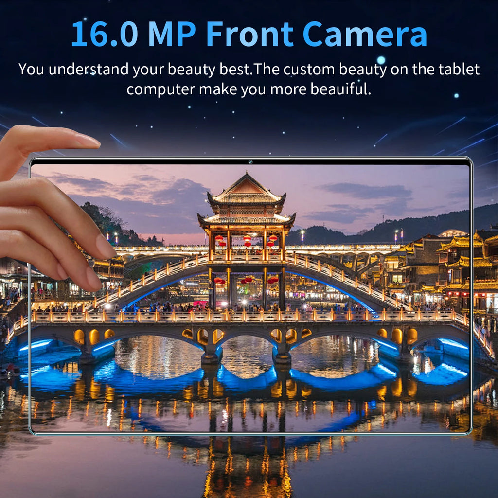 Tablette Android 13 - 10.36" 16GB RAM 1TB ROM, 10 Cœurs, 5G, 12000mAh, Dual SIM