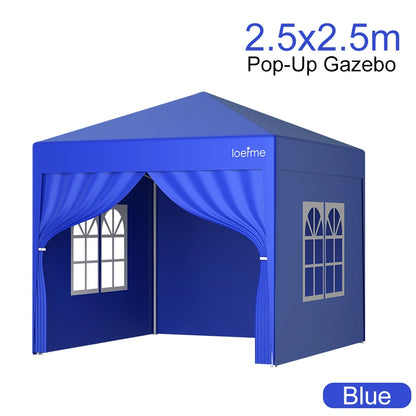 Gazebo Pop-Up Loefme – Tente de Jardin Imperméable 6 Côtés | 2,5x2,5M à 3x6M