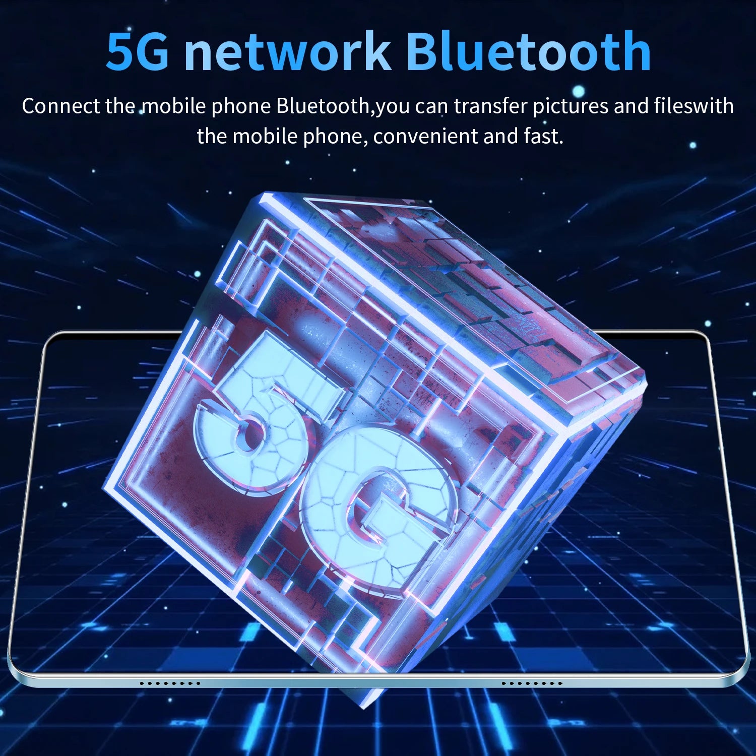 Tablette Android 13 - 10.36" 16GB RAM 1TB ROM, 10 Cœurs, 5G, 12000mAh, Dual SIM