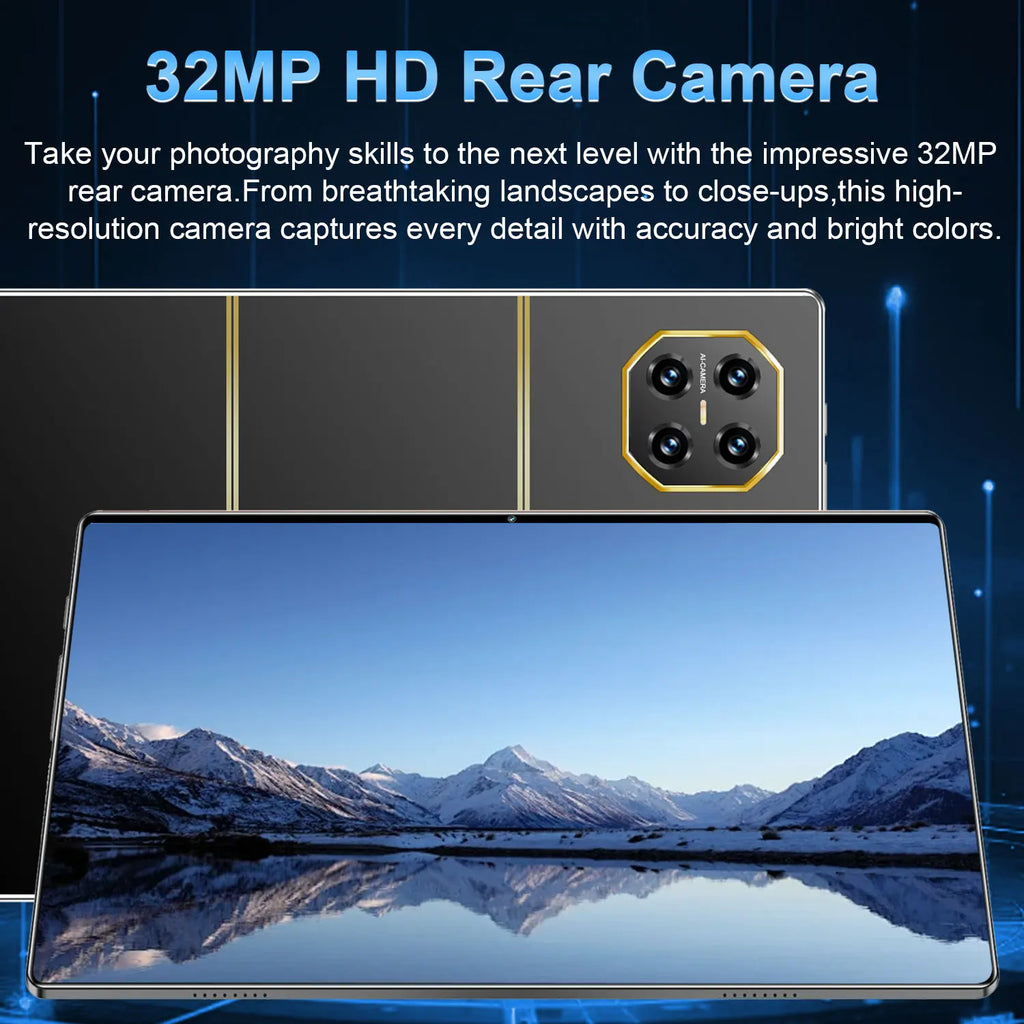 Tablette Android 13 5G 10.36" - 16GB RAM 1TB - Écran 2K - Batterie 20000mAh