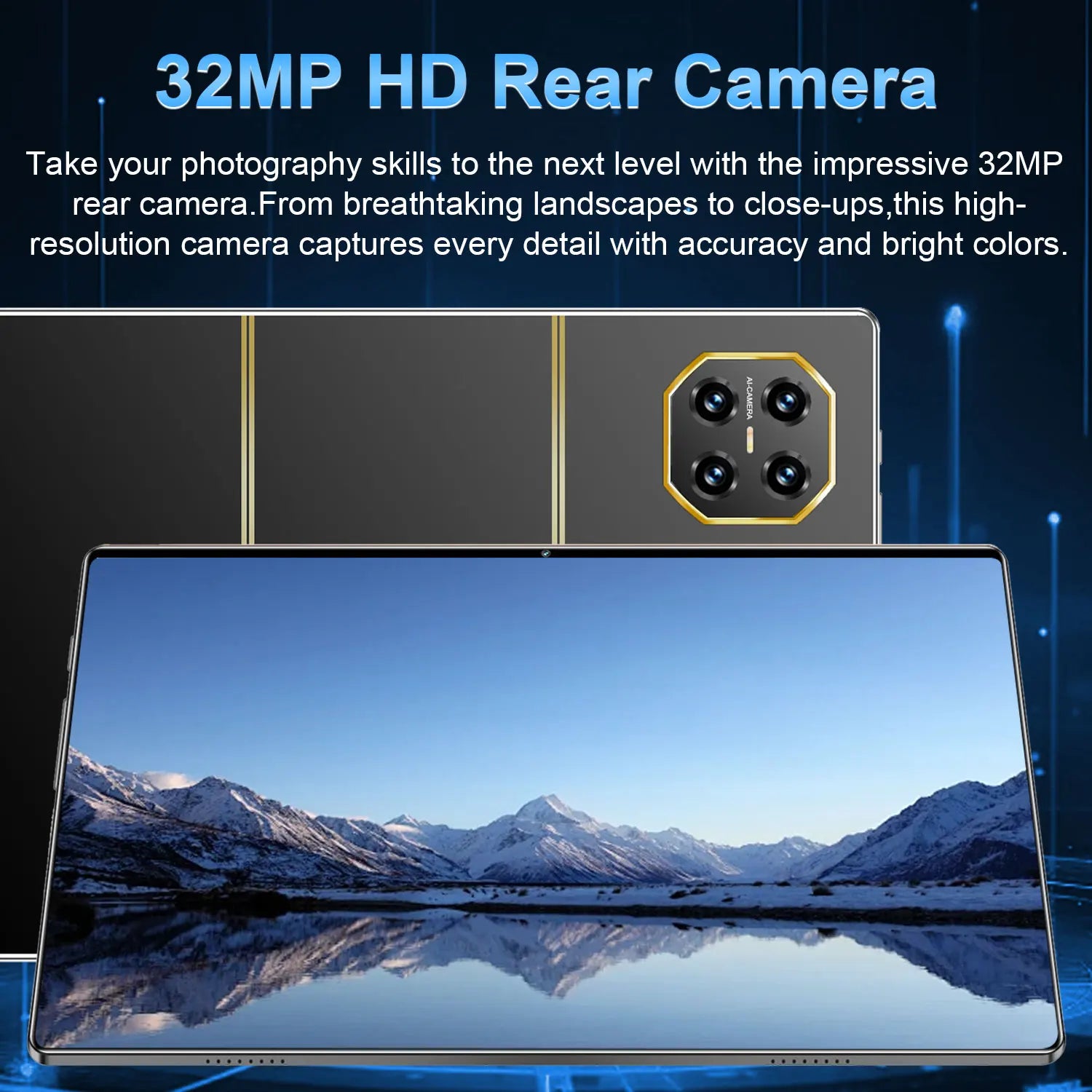 Tablette Android 13 5G 10.36" - 16GB RAM 1TB - Écran 2K - Batterie 20000mAh