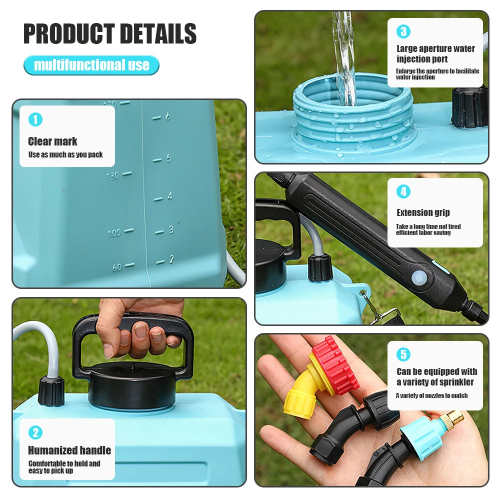Pulvérisateur Électrique à Dos 8L – Rechargeable USB, 3 Modes, Télescopique 92cm
