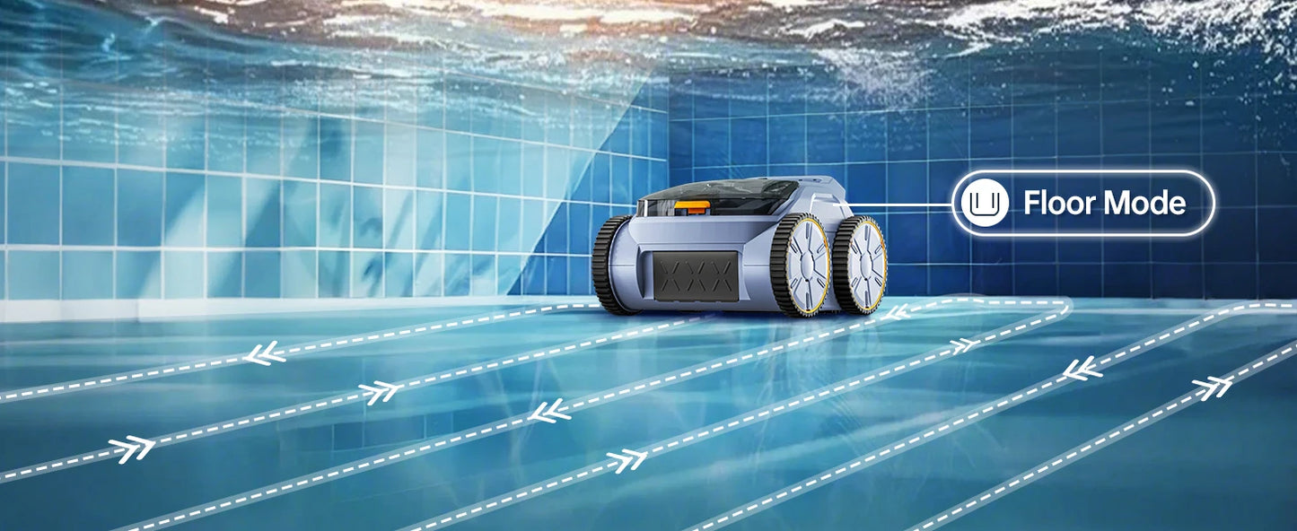 Robot Nettoyeur de Piscine Seauto – Sans Fil | Aspiration 45 000 Pa | Jusqu'à 200 m²
