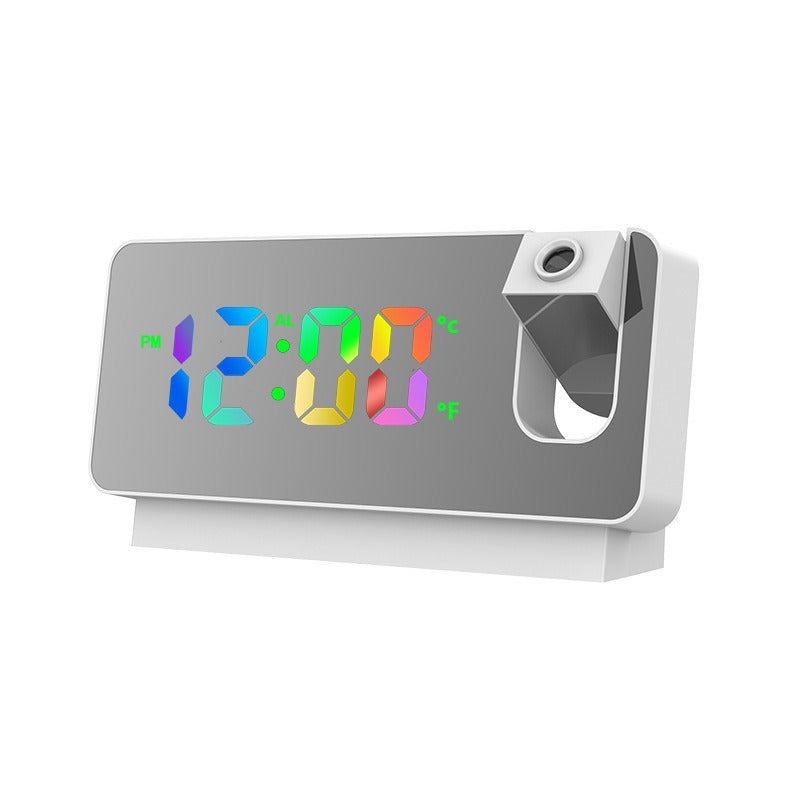 Student electronic clock Internet celebrity LED large screen mirror intelligent alarm clock luminous temperature and humidity pr