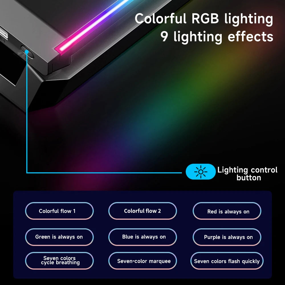 Support Moniteur RGB avec Tiroir de Rangement - Hub USB 3.0/2.0, Support Téléphone, Organiseur Bureau