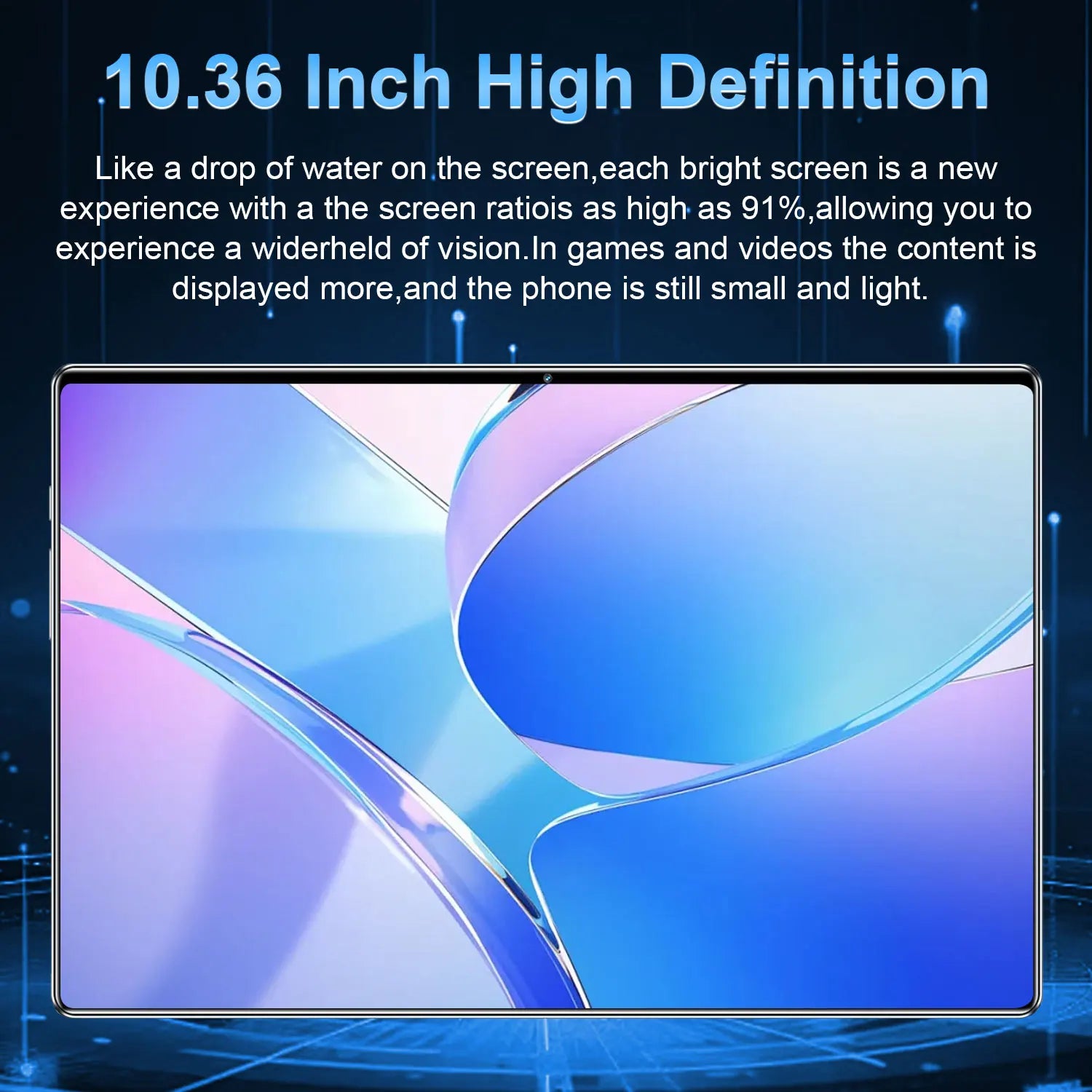 Tablette Android 13 5G 10.36" - 16GB RAM 1TB - Écran 2K - Batterie 20000mAh