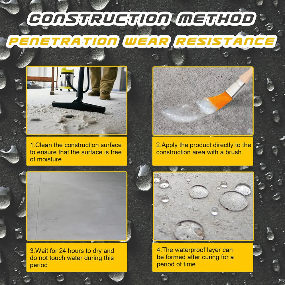 Transparent Waterproof Sealant for Roofs and Cracks