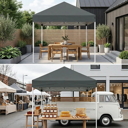 Kiosque Pliant 2x2 m – Tente Pop-Up Instantanée, Toile Oxford 420D UPF 50+, 3 Hauteurs, Sac de Transport
