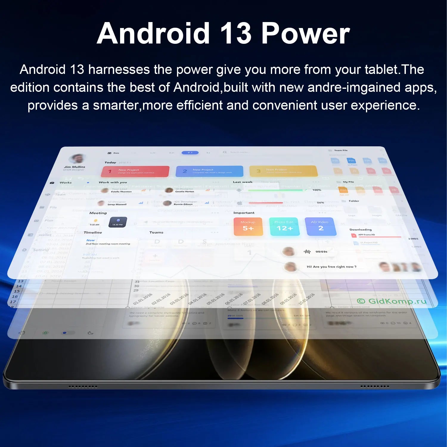 Tablette 300Pro 10,36" Android 14 - Snapdragon 8Gen2 16 Go+1 To 5G