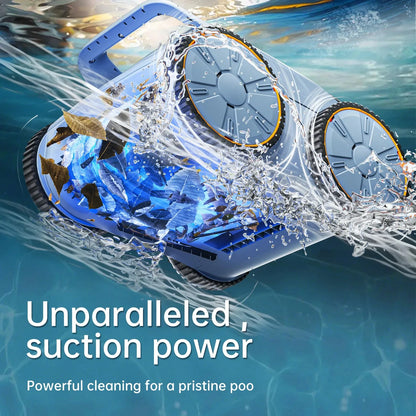 Robot Nettoyeur de Piscine Seauto – Sans Fil | Aspiration 45 000 Pa | Jusqu'à 200 m²